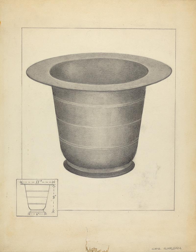 Charles Garjian - Pewter Commode Form