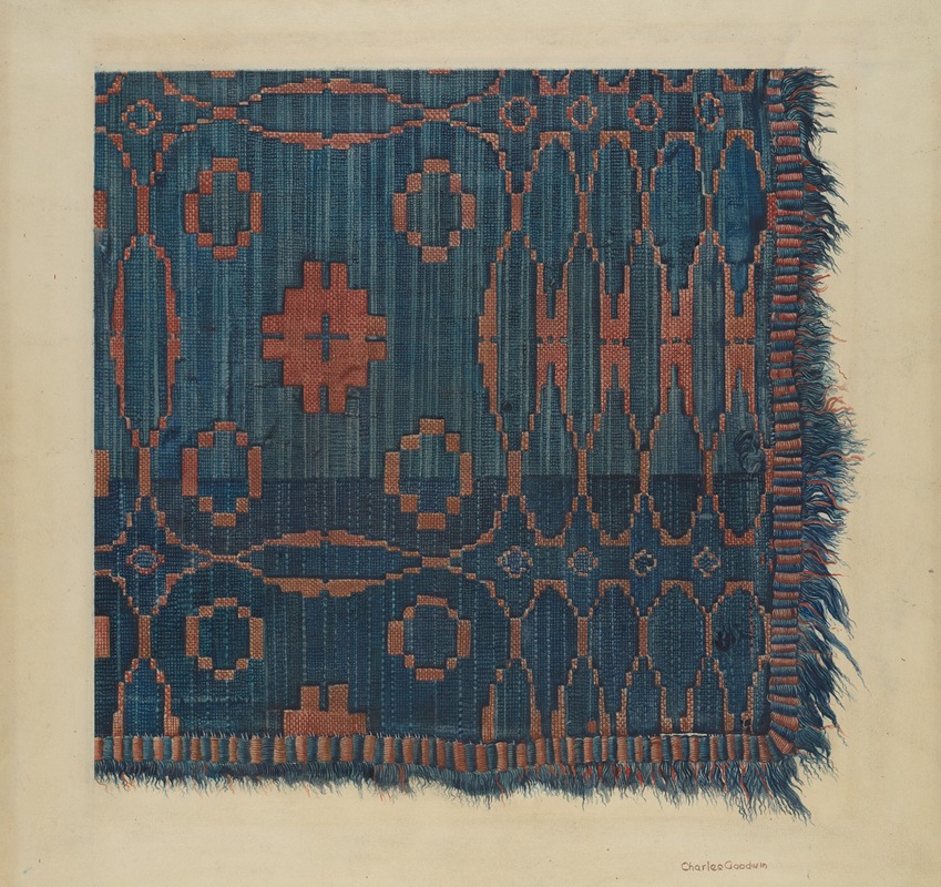 Coverlet by Charles Goodwin - Artvee