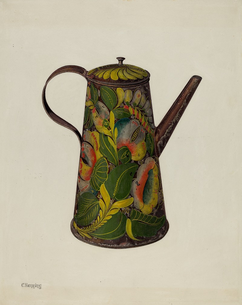 Charles Henning - Toleware Coffee Pot
