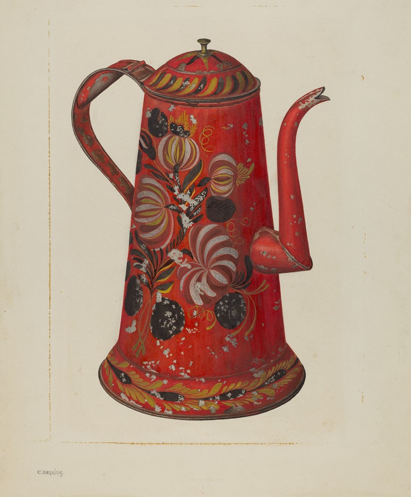 Charles Henning - Toleware Coffee Pot