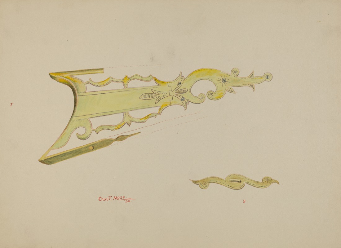 Charles Moss - Patch Pocket, Butt Plate & Stock on Ky. Rifle