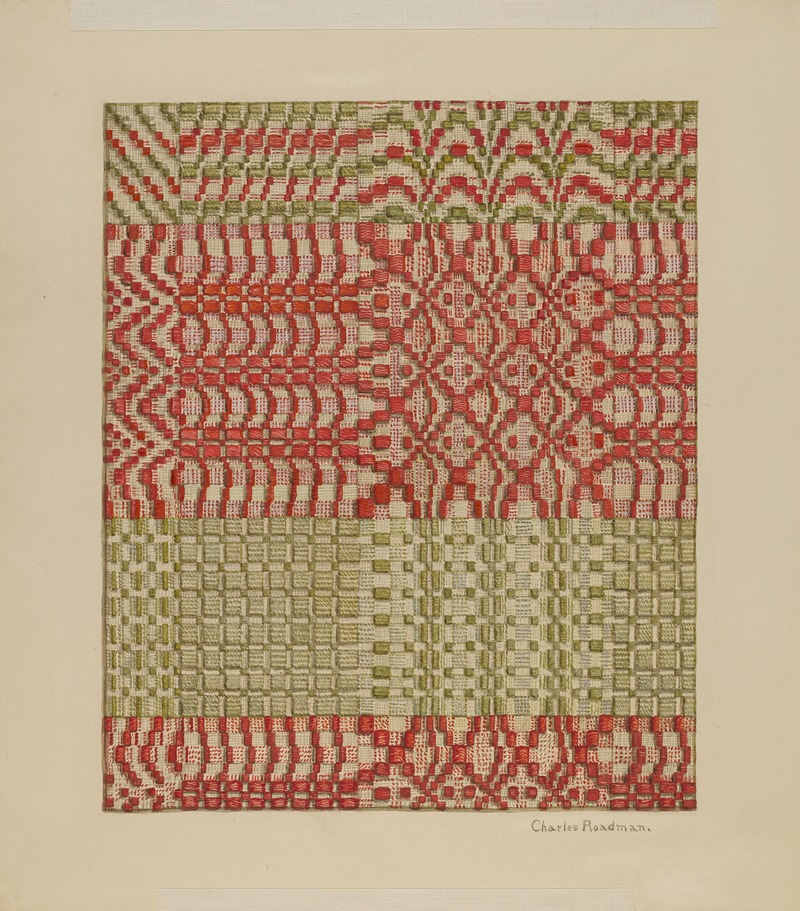 Charles Roadman - Woven Coverlet