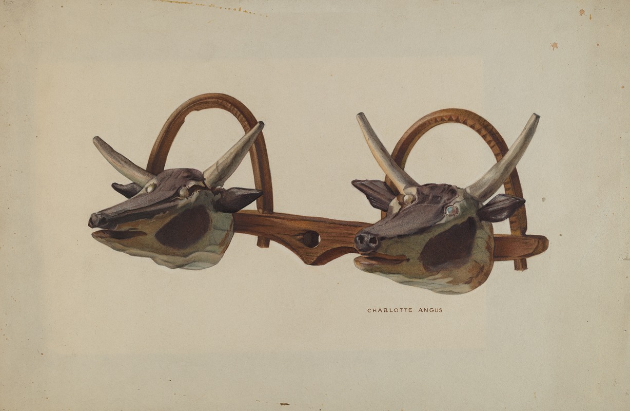 Charlotte Angus - Hat Rack (Shaped Like Ox Yoke)