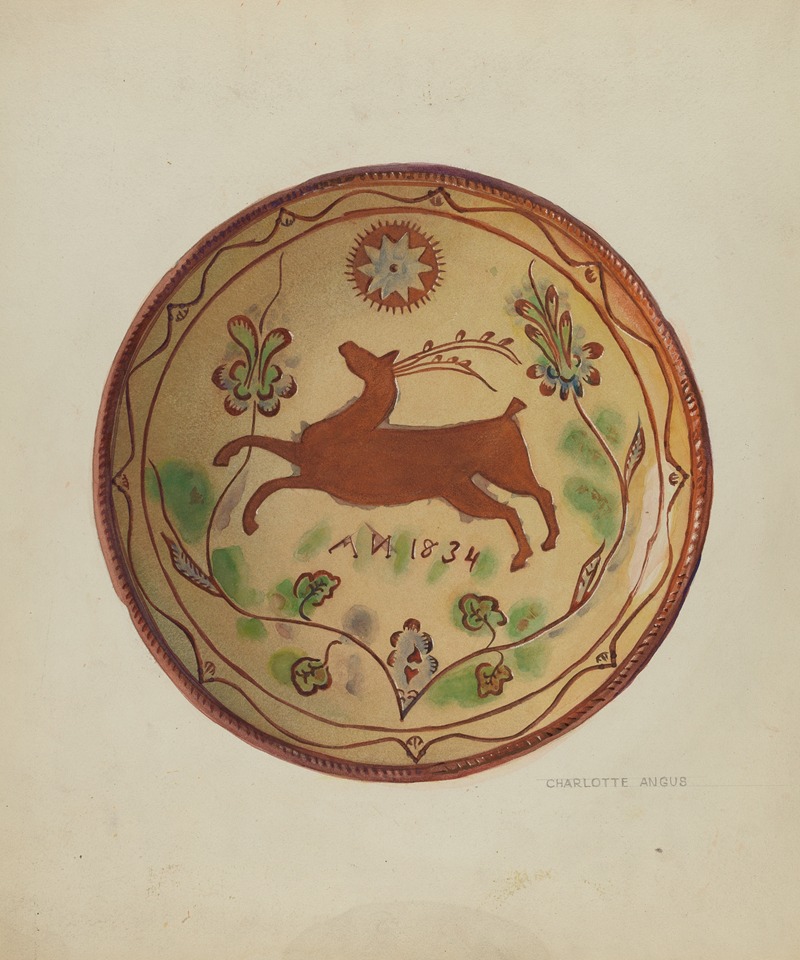 Charlotte Angus - Pa. German Pie Plate