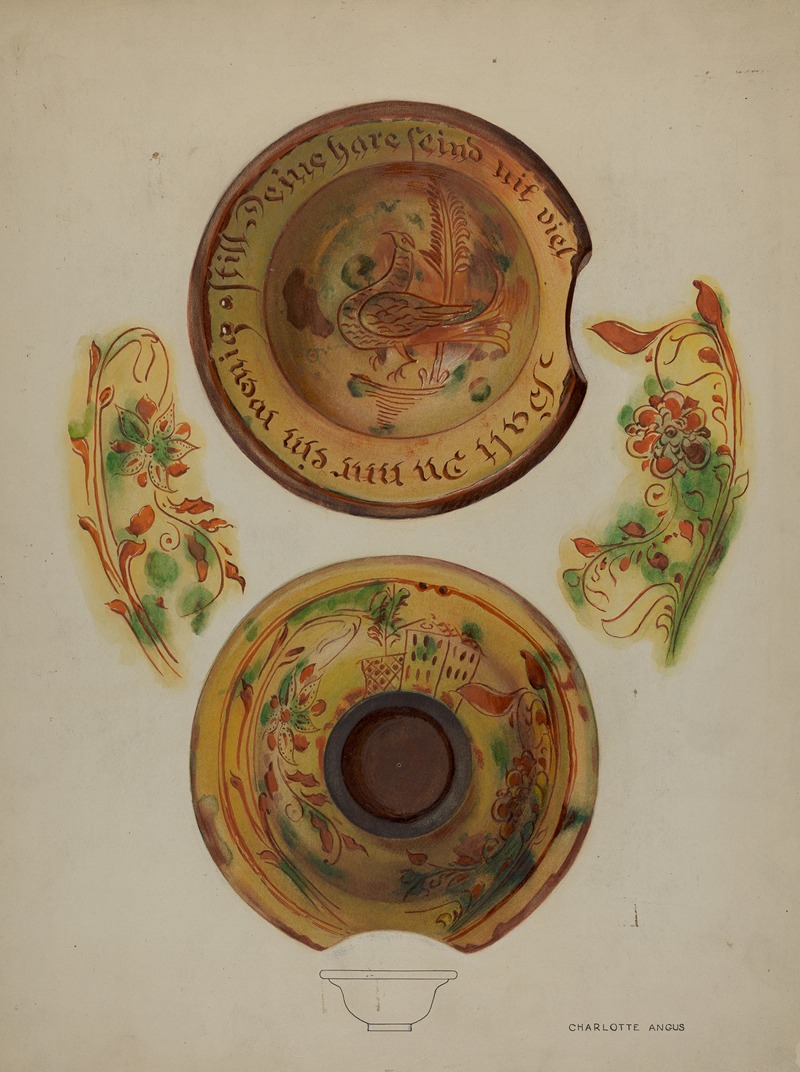 Charlotte Angus - Pa. German Shaving Basin