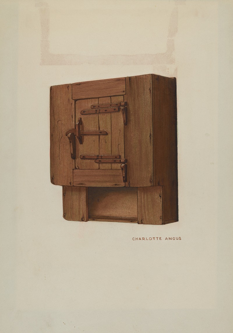 Charlotte Angus - Pa. German Wall Corner Cupboard