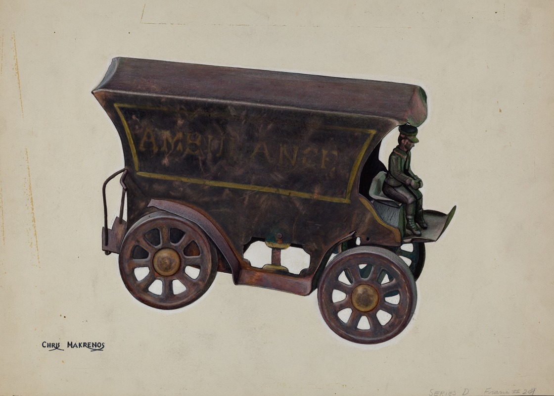 Chris Makrenos - Ambulance Carriage Toy