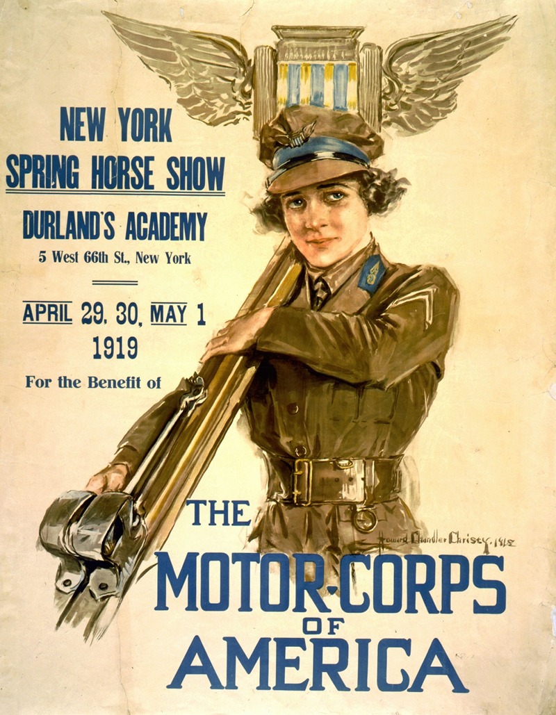 Howard Chandler Christy - New York Spring horse show, Durland’s Academy