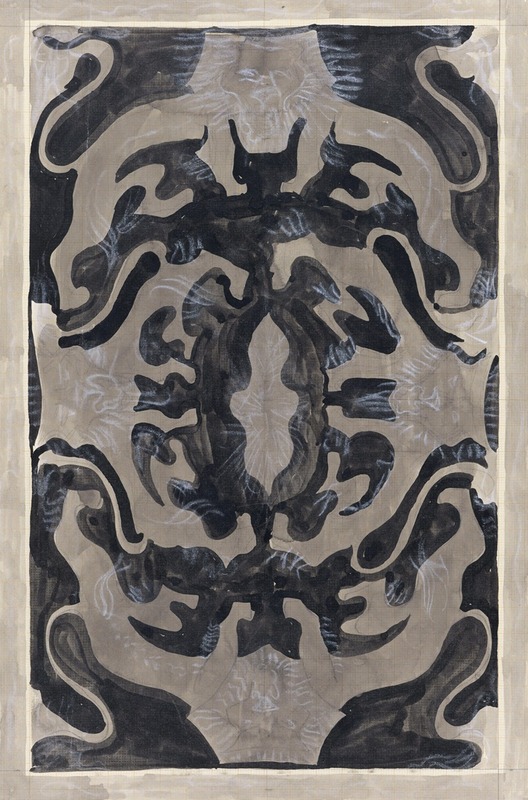 Carel Adolph Lion Cachet - Decoratief ontwerp met leeuwen