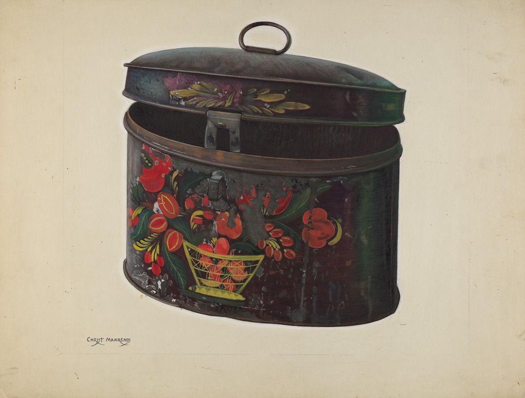 Chris Makrenos - Painted Toleware Box