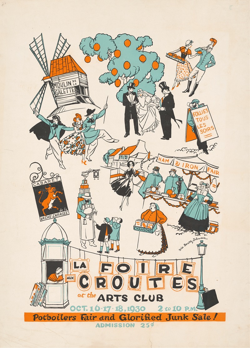 Iris Beatty Johnson - La Foire aux Croutes at the Arts club