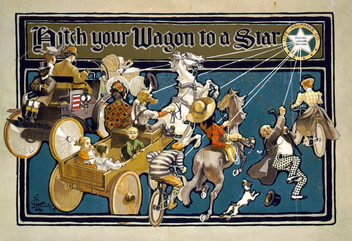 Joseph Christian Leyendecker - Hitch your wagon to a star