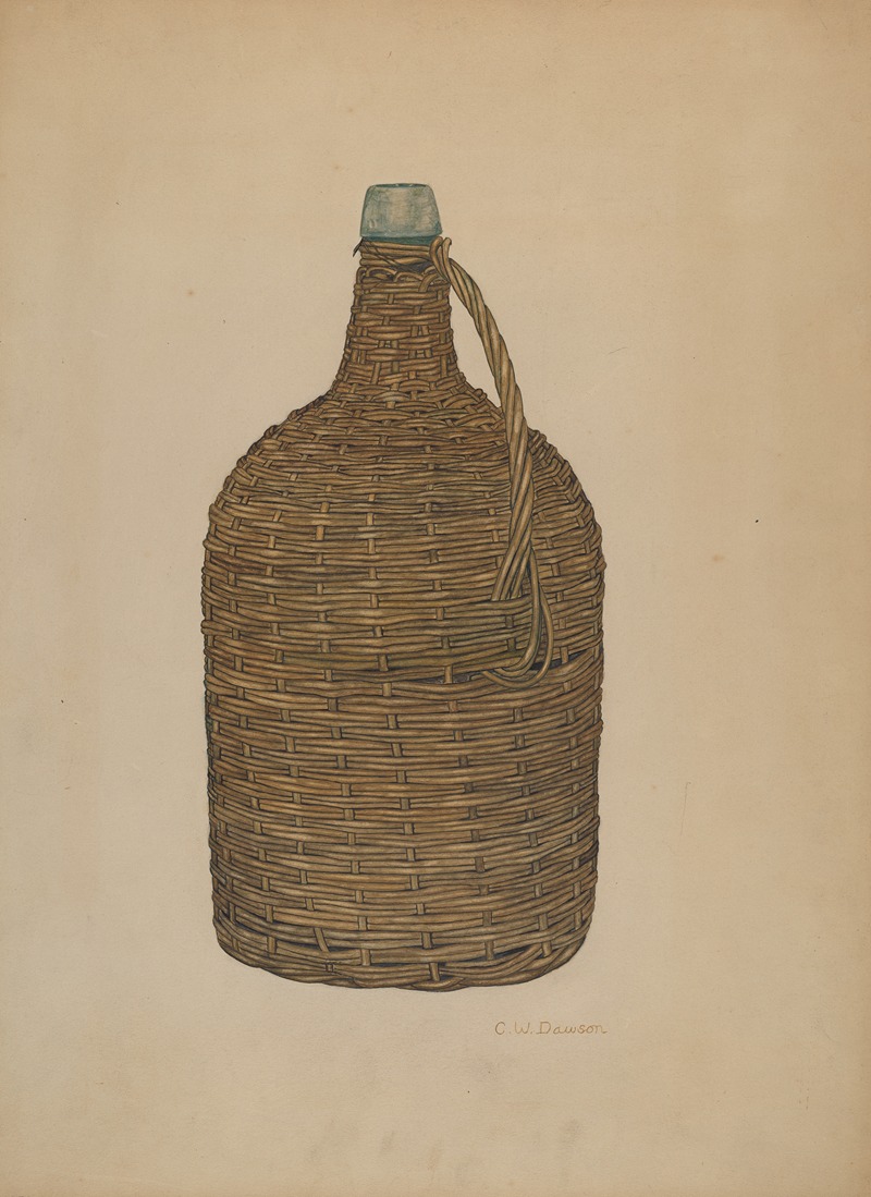 Clarence W. Dawson - Wicker Demijohn