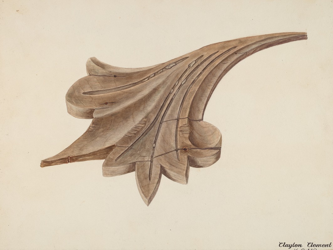 Clayton Clements - Wood Carving – Scroll