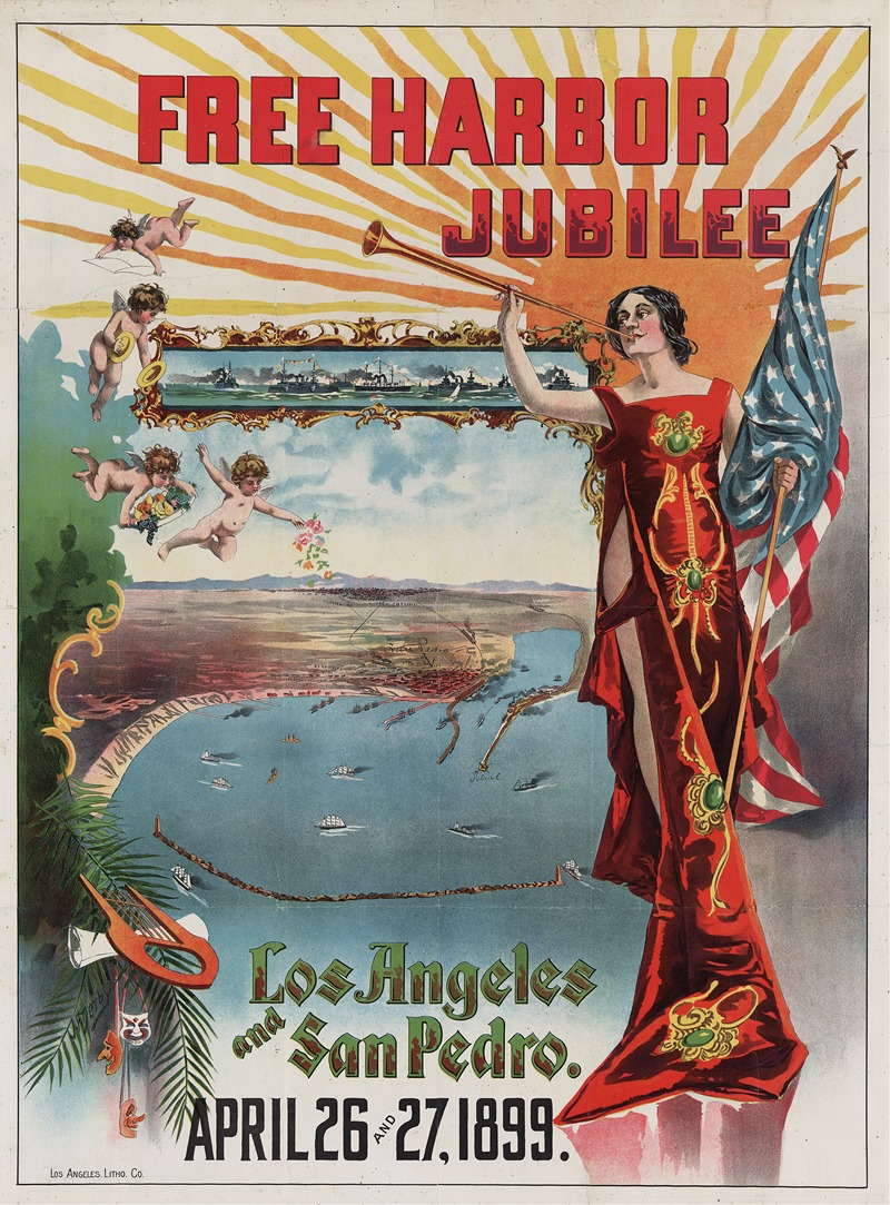 J.F. Derby - Free harbor jubilee, Los Angeles and San Pedro