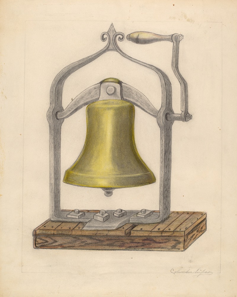 Columbus Simpson - Portable Brass Hand Bell