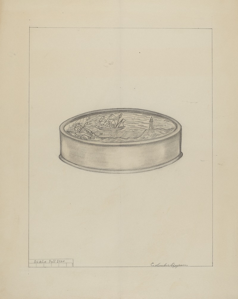 Columbus Simpson - Silver Snuff Box