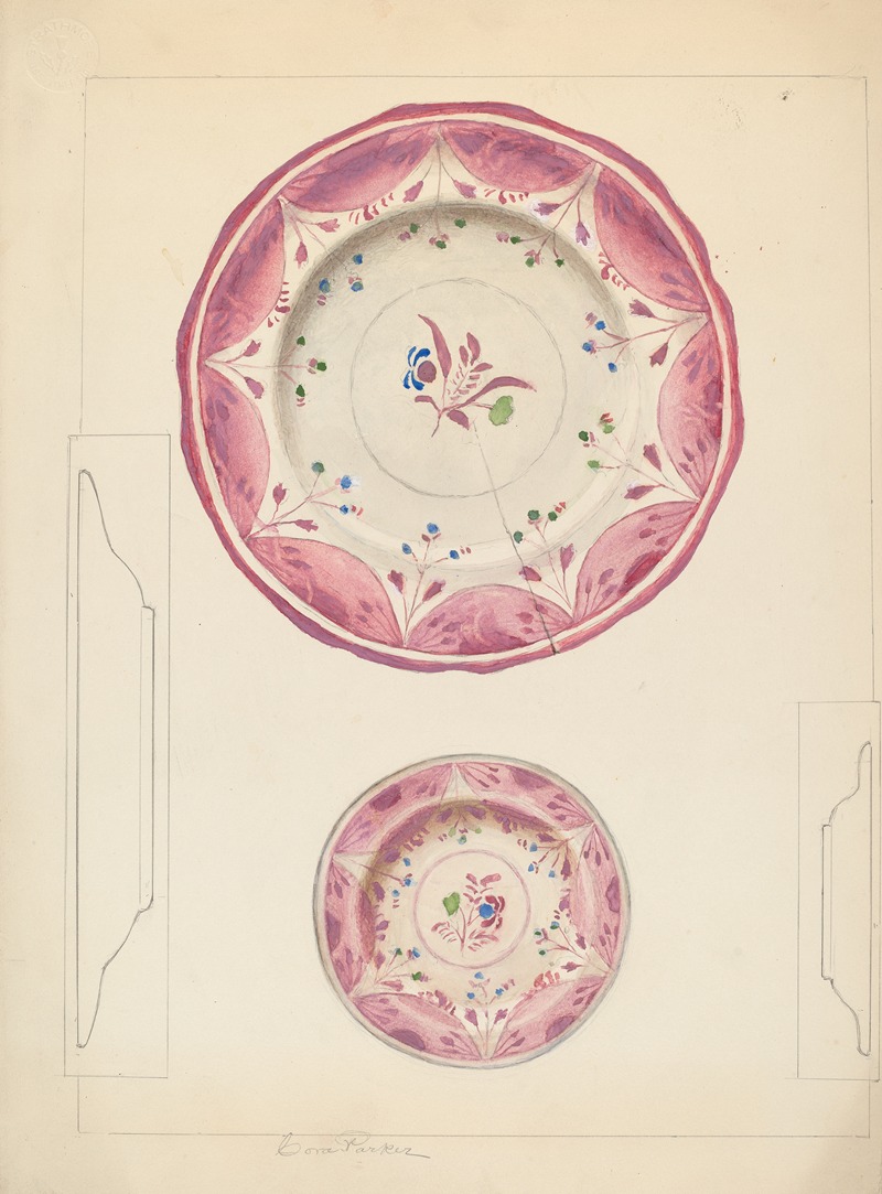 Cora Parker - Pie Plate and Cup Plate