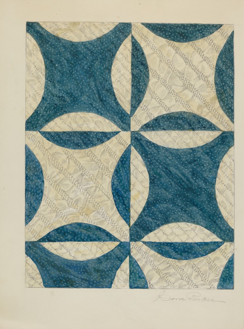 Cora Parker - Quilted and Pieced Coverlet