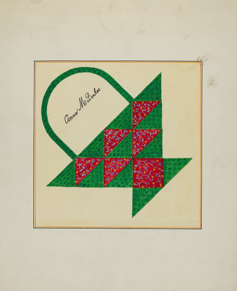 Cornelius Christoffels and Margaret Linsley - Pieced Autograph Quilt (1 Piece)