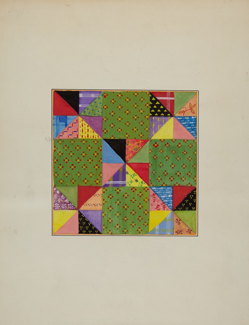 Cornelius Christoffels and Margaret Linsley - Quilt Section