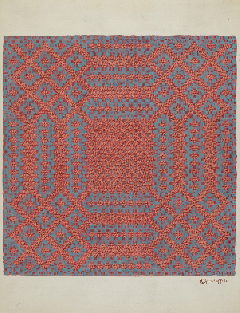 Cornelius Christoffels - Coverlet – Section of Right Side