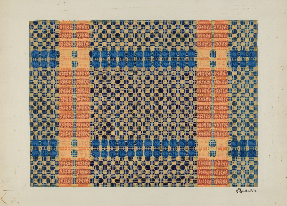 Cornelius Christoffels - Coverlet (Reverse Side)