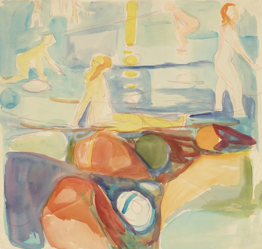 Edvard Munch - Badende kvinner, Åsgårdstrand