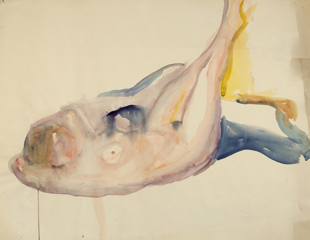 Edvard Munch - Liggende akt med hevede ben
