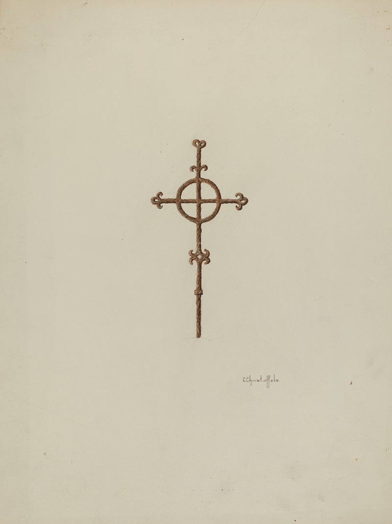 Cornelius Christoffels - Wrought Iron Cross, Campanario