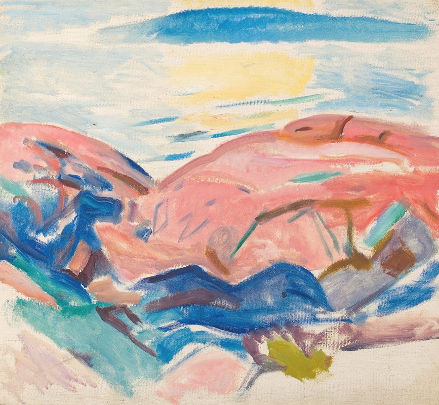 Edvard Munch - Red Rocks
