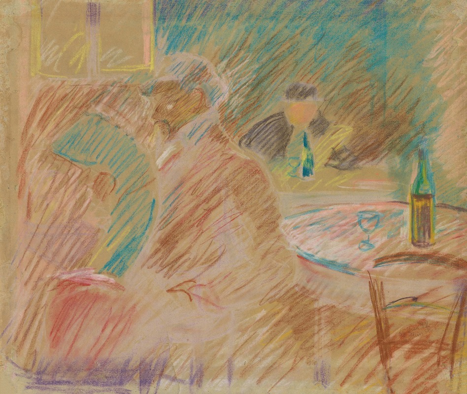 Edvard Munch - Restaurantscene