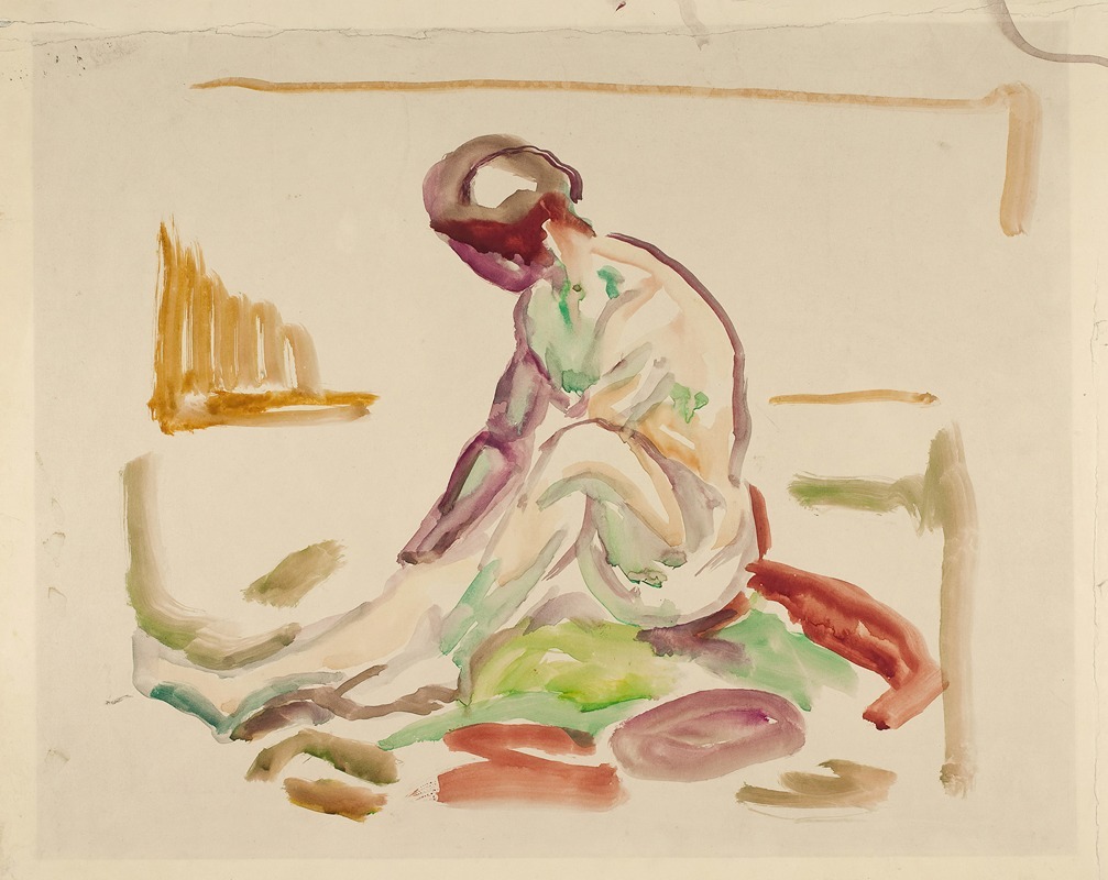 Edvard Munch - Sittende akt