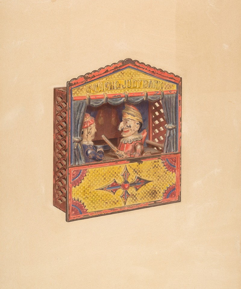 Cushman Parker - Punch and Judy Penny Bank