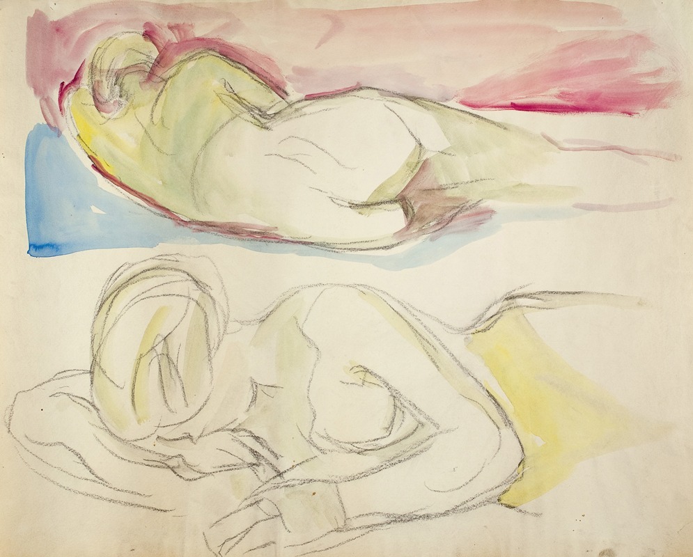 Edvard Munch - To liggende akter