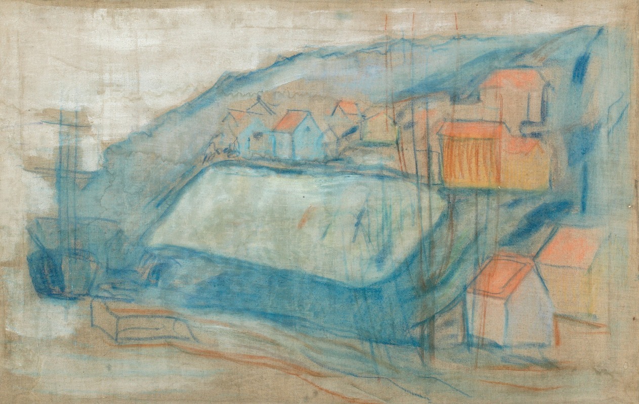 Edvard Munch - Village by the Sea