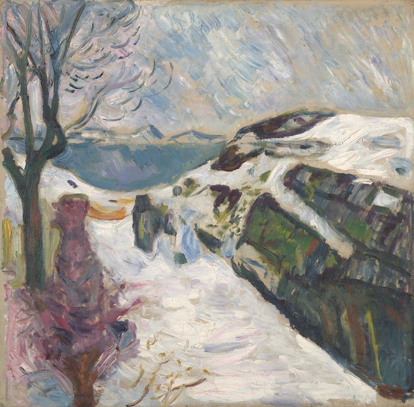 Edvard Munch - Winter Landscape from Kragerø