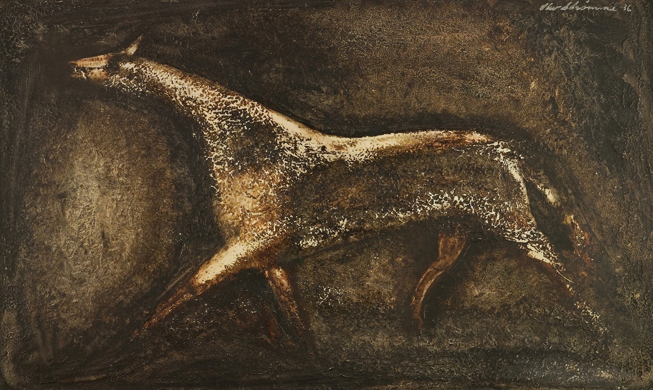 Olav Strømme - Horse in trot