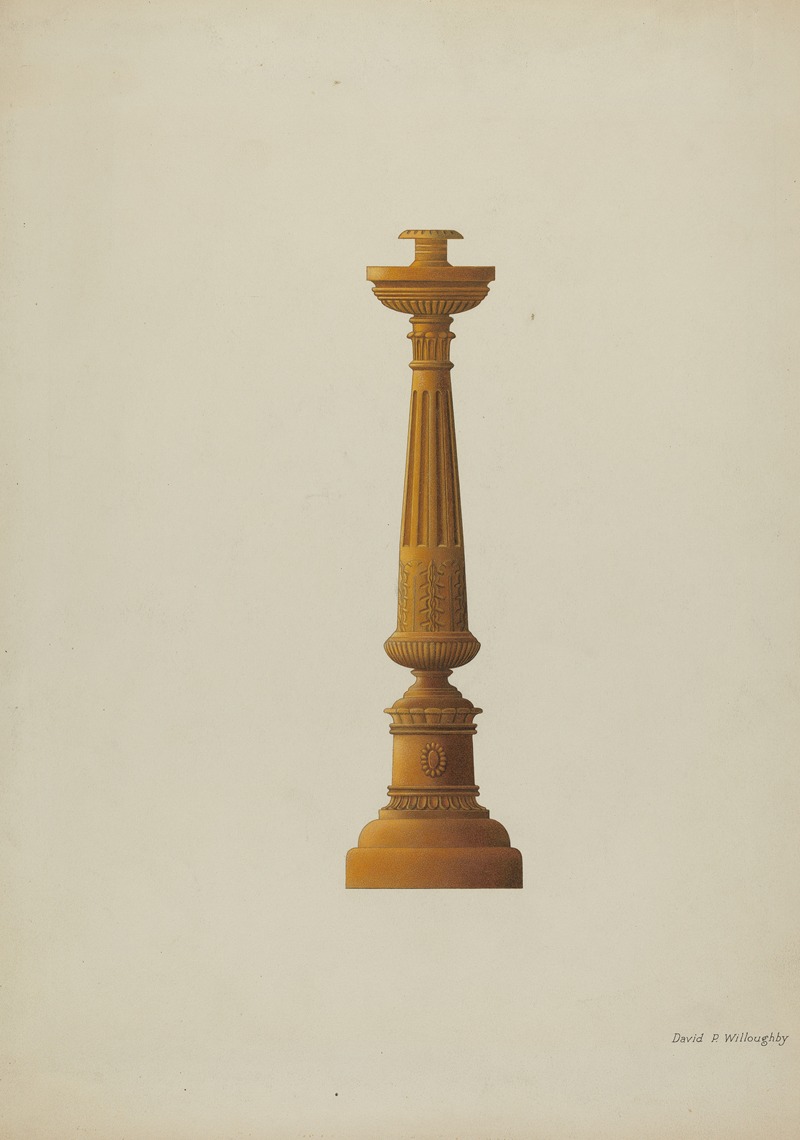 David P Willoughby - Wooden Candlestick