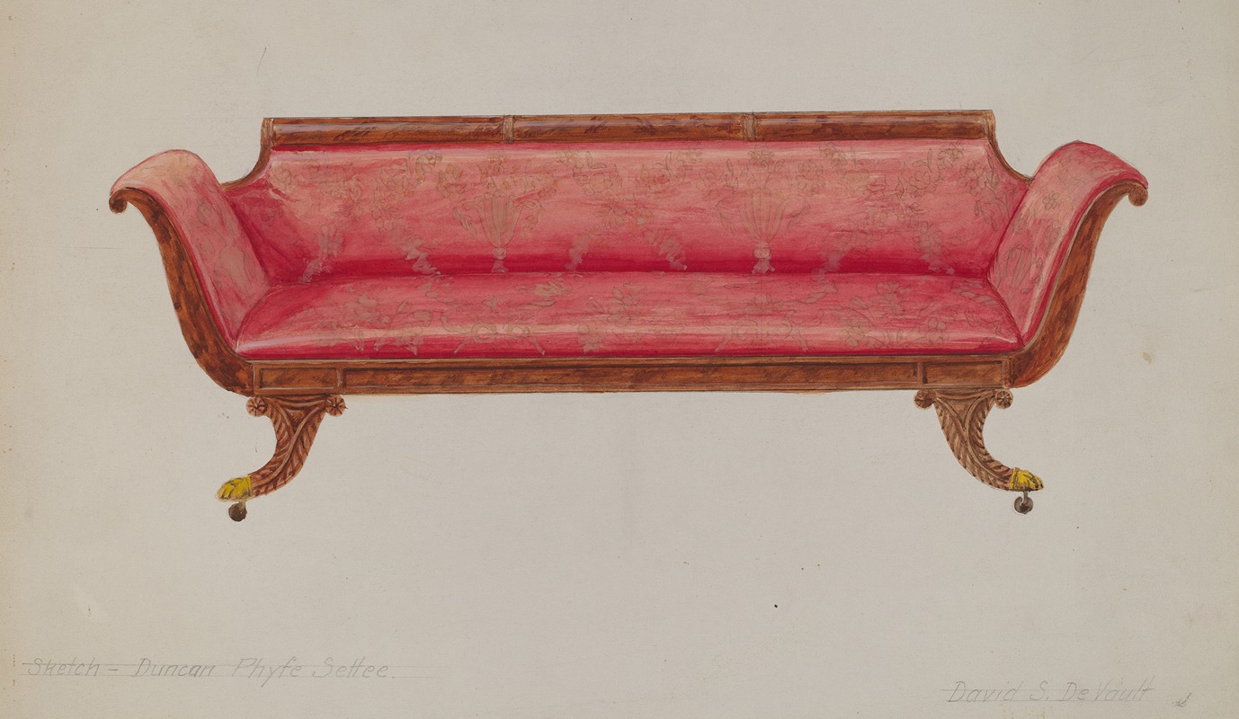 David S. De Vault - Settee