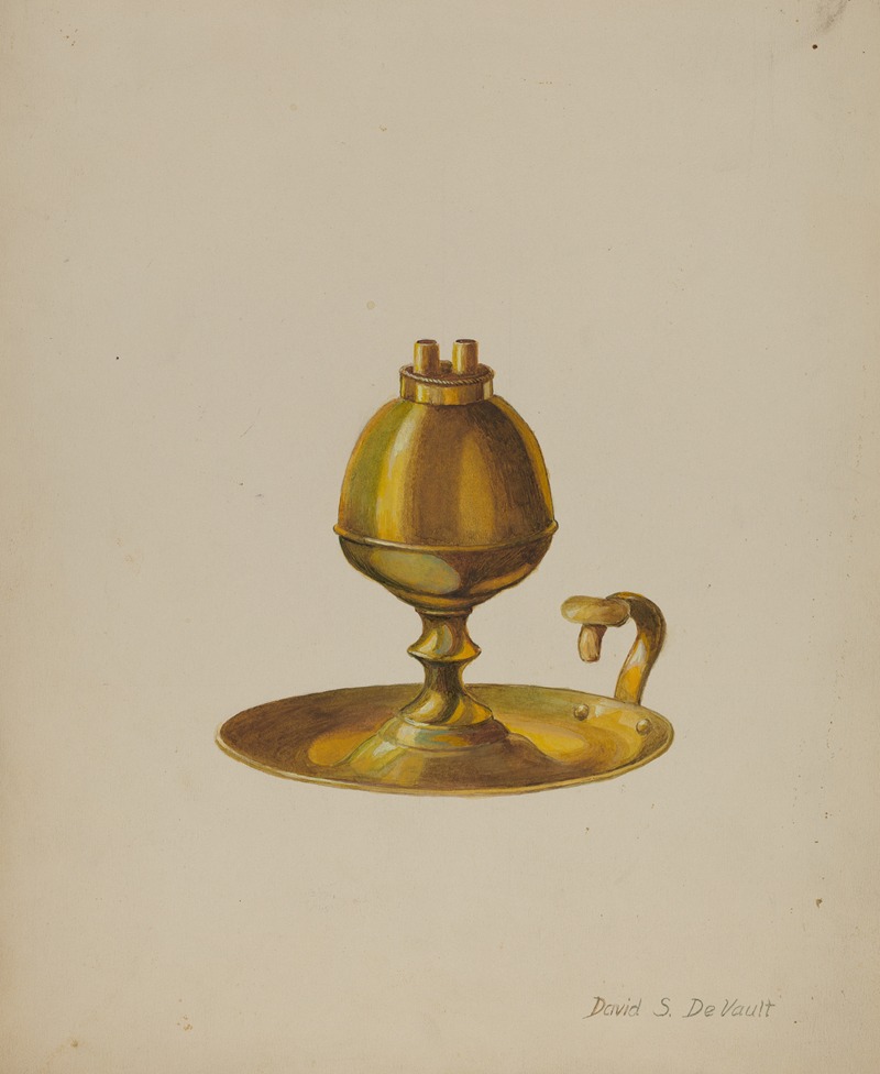 David S. De Vault - Sperm Oil Lamp