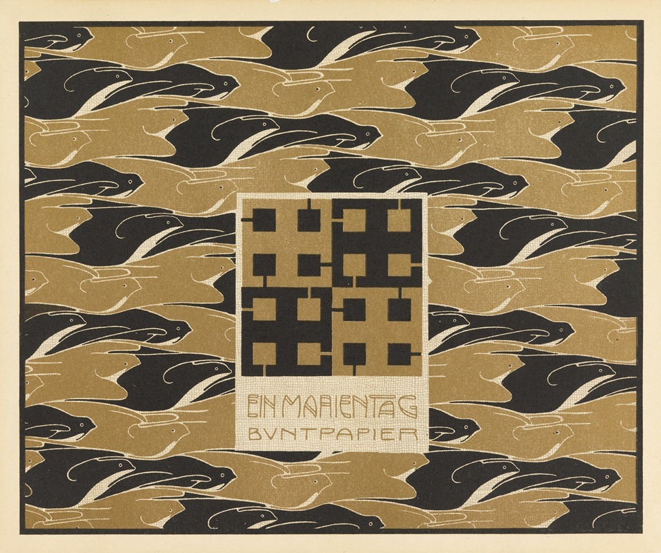 Koloman Moser - Ein Marientag Buntpapier (A Mary’s Day Decorated Paper)