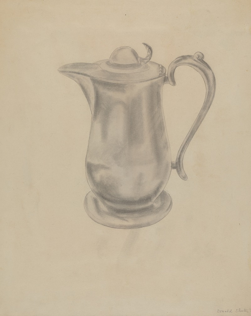 Donald Streeter - Pewter Syrup Pitcher