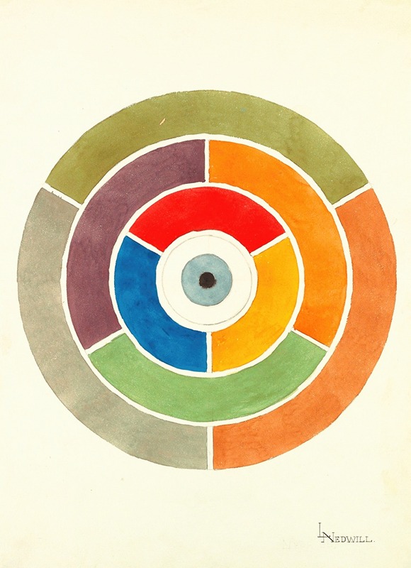 Elizabeth A. Nedwill - Disc Showing Primary, Secondary and Tertiary Colors