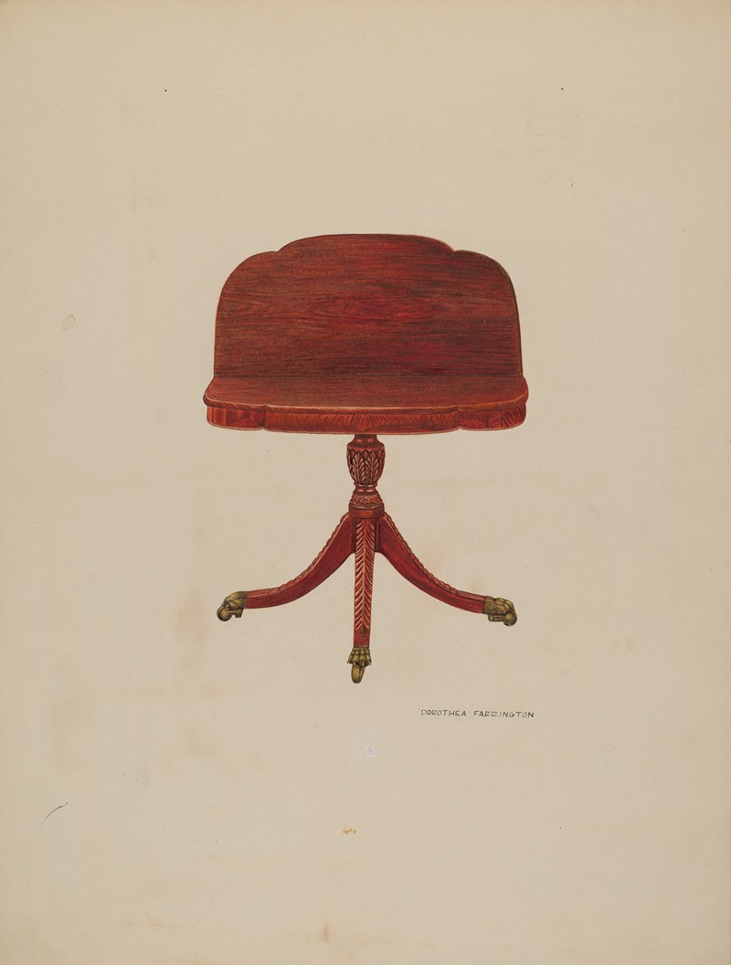 Dorothea A. Farrington - Drop Leaf Table