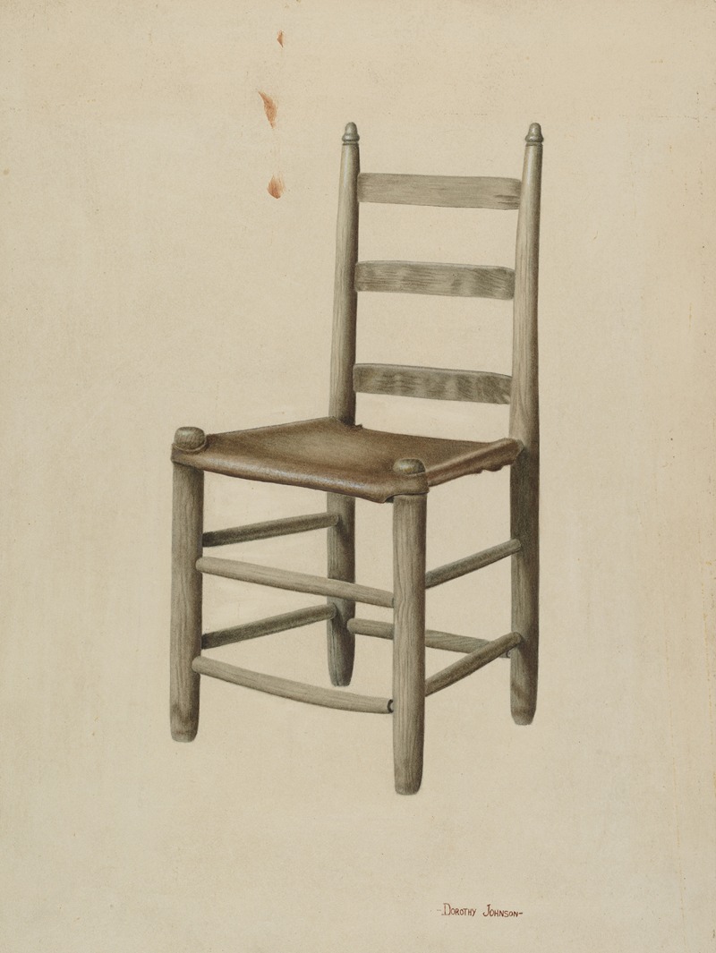 Dorothy Johnson - Rawhide-bottom Chair