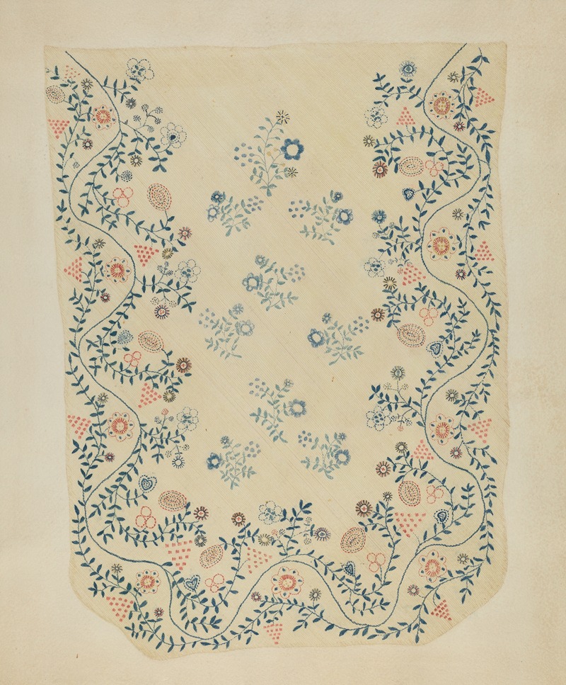 Dorothy Lacey - Embroidered Blanket