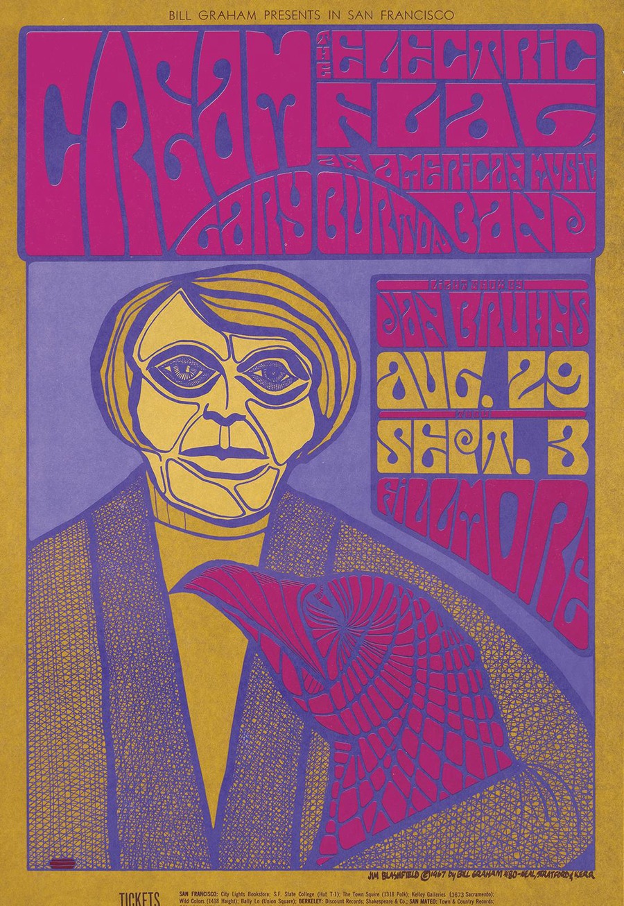 Cream, Electric Flag American Music Band, and Gary Burton by Artvee