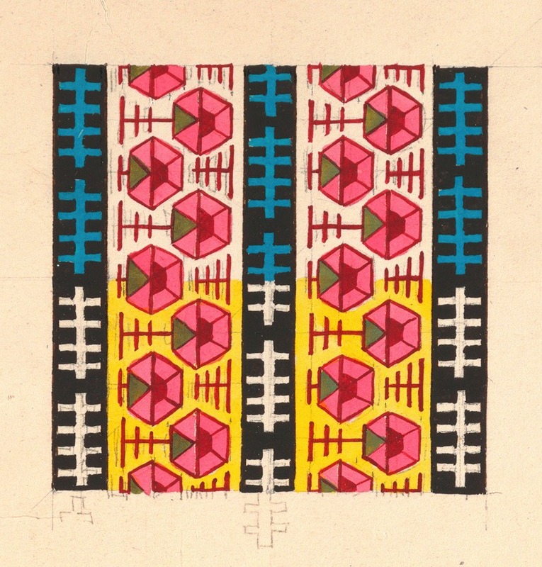 Anonymous - Geometric design for printed textile I