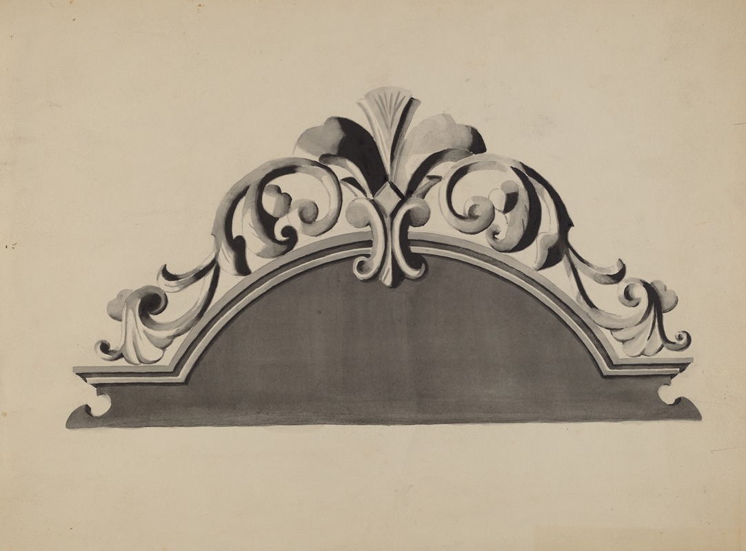 Dorothy Posten - Half-canopy Carved Bed